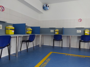 Gainbegiratutako drogen kontsumoa egiteko Bilboko aretoa. (GIZAKIA FUNDAZIOA)