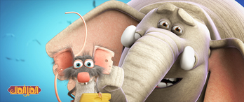 El elefante Shaphil tiene miedo de los pequeños roedores. (NAIZ)