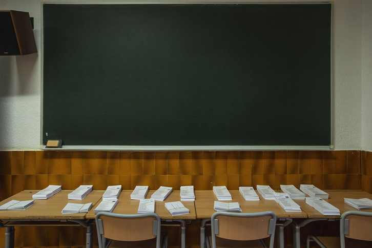 Migranteen botoa emateko eskubidea aldarrikatu dute eragileek. (Aritz LOIOLA/FOKU)