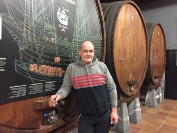 Ibon Aburuza, Gipuzkoako sagardogileen elkarteko lehendakaria.