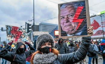 Poloniako Gobernuaren kontrako mobilizazioa. (Wojtek RADWANSKI)