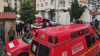 Ambulancias en el lugar de la tragedia.