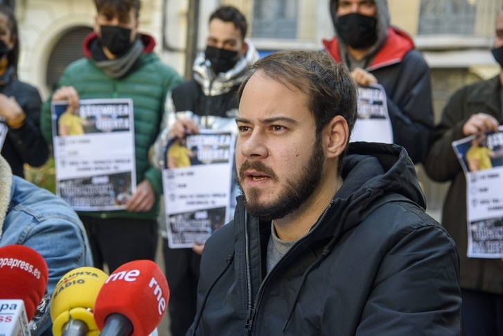 El rapero Pablo Hasel ha solicitado la suspensión de su condena. (Oscar CABRERIZO/EUROPA PRESS)