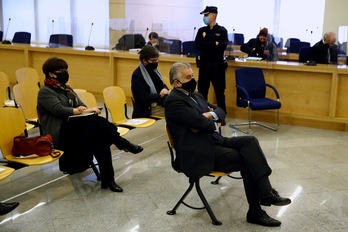 Bárcenas, en el juicio por la «caja B» del PP en relación a la reforma de la sede de Génova. (POOL/EUROPA PRESS)