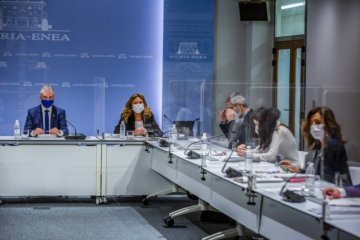 La reunión celebrada por el LABI este viernes. (Jaizki FONTANEDA / FOKU)