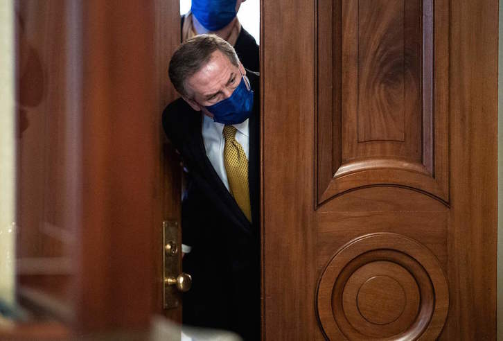 El defensor de Donald Trump, Michael Van der Veen. (Jabin BOSTFORD/AFP)