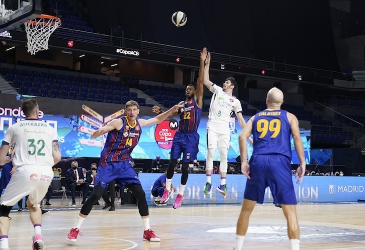 Darío Brizuela ha protagonizado una actuación individual descomunal, pero no ha tenido recompensa. (ACB PHOTO)