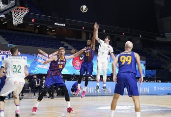 Darío Brizuela ha protagonizado una actuación individual descomunal, pero sus compañeros no han tenido la misma fe. (ACB PHOTO)