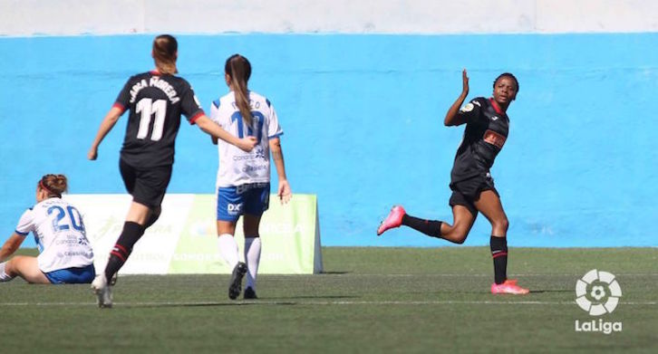 Thembi ha adelantado al Eibar a los cinco minutos de partido. (La Liga)