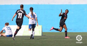 Thembi ha adelantado al Eibar a los cinco minutos de partido. (La Liga)