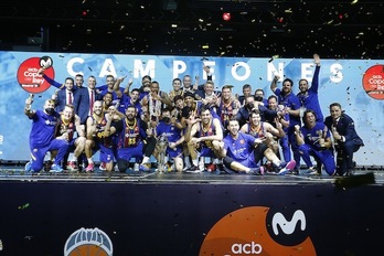 El Barcelona le ha vuelto a ganar al Real Madrid en su cancha la final de la Copa. (ACB PHOTO)