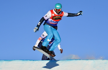 Lucas Eguibar, en la final del Mundial de Idre Fjäll. (Anders WIKLUND / AFP)