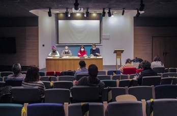 Comparecencia de representantes sindicales de Kutxabank. (Garazi VELASCO/FOKU)