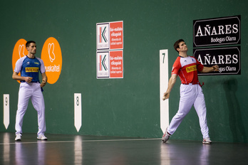 Zabaleta eta Albisu dira orain arte gehien nabarmendu diren pilotarietako bi. (Iñigo URIZ/FOKU)