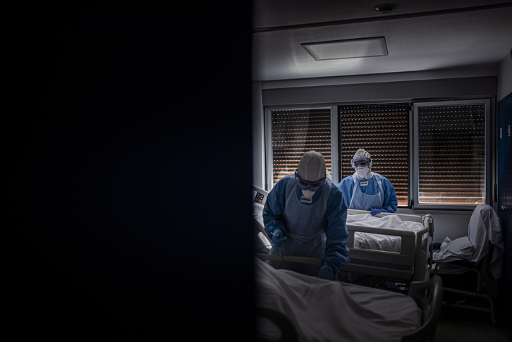 Imagen de archivo de la UCI del Hospital de Galdakao-Usansolo.    (Andoni LUBAKI I FOKU)