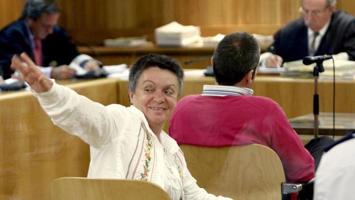 Lola López Resina, cuando fue juzgada en la Audiencia Nacional. (POOL AFP)