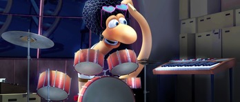 Lombrices de tierra animadas por el contagioso ritmo funky. (NAIZ)