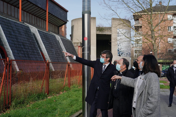Urtaran, González, Elizalde y Artolazabal en Zaramaga. (Endika PORTILLO/FOKU)