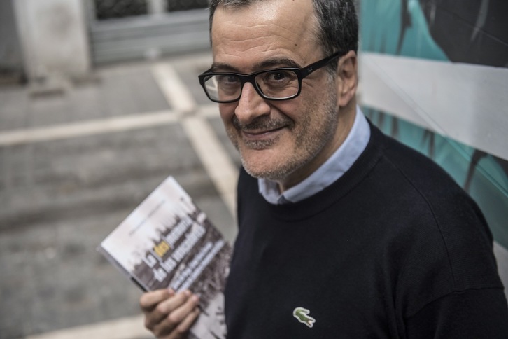 Imagen de Fernando Mikelarena, historiador contra el que Arturo del Burgo plantea una querella por unas informaciones que ha publicado en relación a su abuelo requeté. (Jagoba MANTEROLA/FOKU)