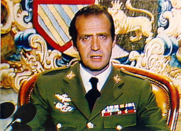 Juan Carlos de Borbón, en su discurso de madrugada. (RTVE)