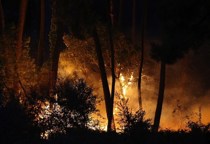 El incendio en la Pignada de Angelu quemó 155 hectáreas. (BOB EDME)