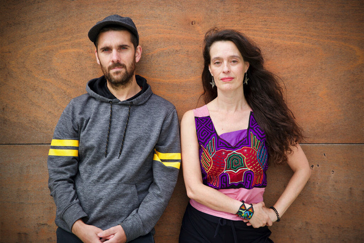 Miguel Angel Llamas ‘Pitu’ eta Amaia Merino.