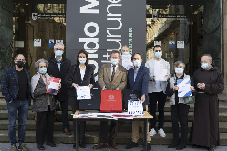 Presentación de OndarE Oficina, este miércoles en Koldo Mitxelena de Donostia. (Gorka RUBIO | FOKU)