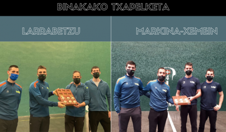 Gaur Larrabetzun eta Markinan egindako aukeraketen irudiak. (BAIKO PILOTA)