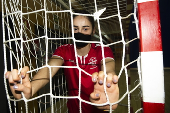 June Loidi, Lasesarre kiroldegian. (Monika DEL VALLE / FOKU)