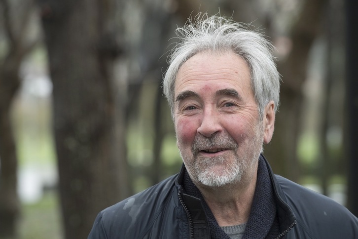 Joxean Agirre idazle zarauztarrak lan berria aurkeztu du. (Gorka RUBIO/FOKU)