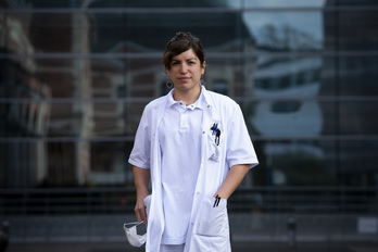 Elorri Amestoy, «Covidpsy 64A» egiturako psikiatra. © Guillaume FAUVEAU