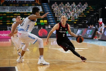 Jonathan Rouselle eta Jaime Echenique, Illunbeko derbian faltako diren bi izarrak. (A. ARRIZABALAGA / ACB PHOTO)