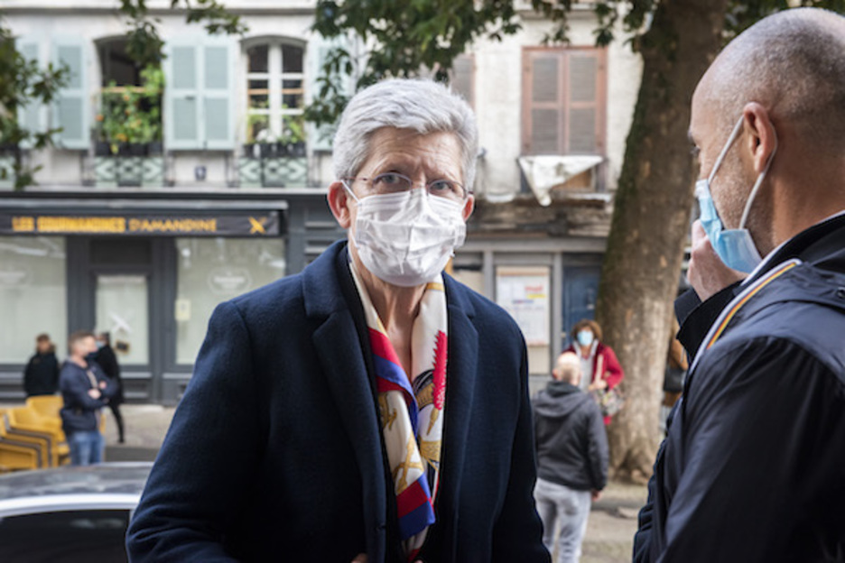 Ministre déléguée en charge de la Mémoire et des Anciens combattants, et ancienne maire de Mont-de-Marsan, Geneviève Darrieussecq était une amie de longue de date de Jean Grenet. © Guillaume Fauveau