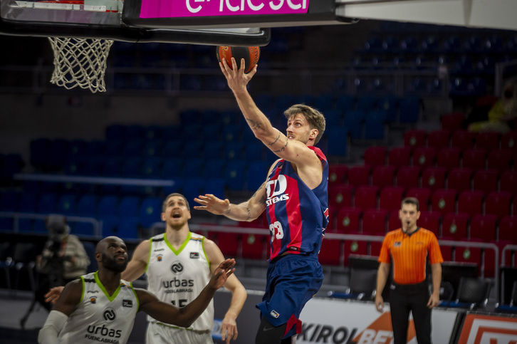 Polonara ha sobresalido ante Fuenlabrada con 15 puntos y 10 rebotes. (Jaizki FONTANEDA/FOKU)