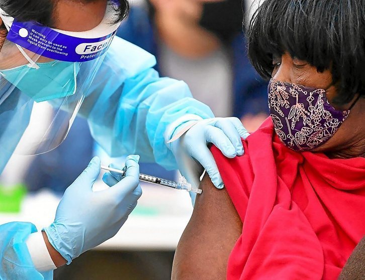 Bizi-itxaropenaren jaitsiera larria da beltzen artean. (Frederick C. BROWN/AFP)