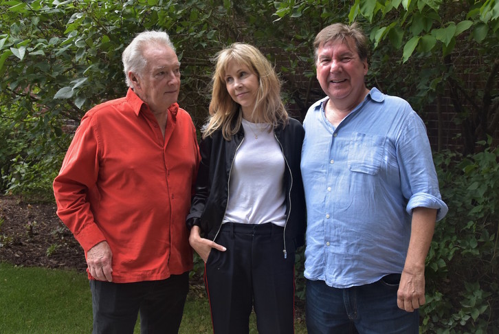 El actor Gilbert Sicotte, la directora Louise Archambault y el intérprete Rémy Girard. (NAIZ)