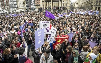 Aurreko martxoaren 8 bat, Iruñean. (FOKU)