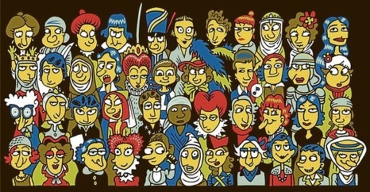 Zenbait emakumeren irudia (Kukuxumusu).