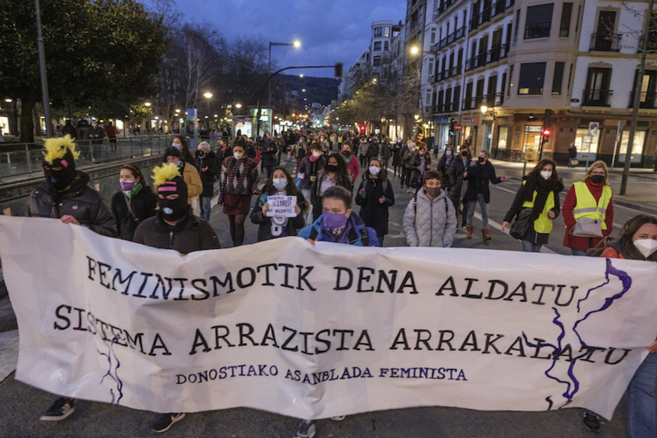 Boulebarrean amaitu da mobilizazio jendetsu eta alaia. (Jon URBE | FOKU)