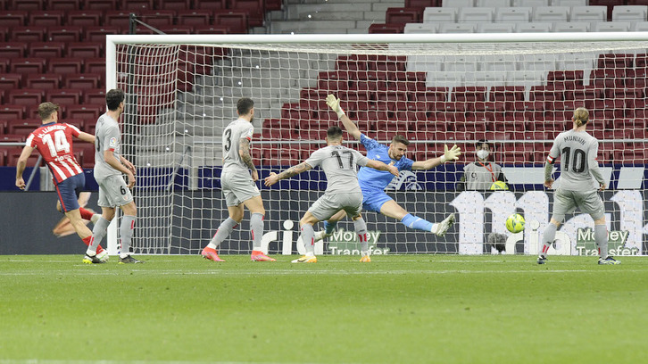 Marcos Llorente ha marcado el empate a uno al borde del descanso. (@AthleticClub)
