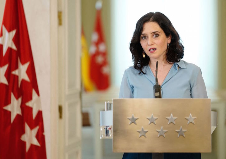 Isabel Díaz Ayuso anunció ayer la celebración de elecciones anticipadas. (Comunidad de Madrid)