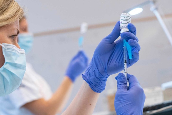 Dosis de la vacuna AstraZeneca. (Johan NILSSON/AFP)