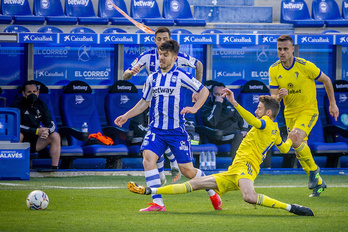 Martín ha cubierto la vacante del sancionado Navarro. (Jaizki Fontaneda/Foku)