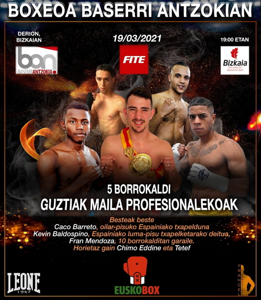 Cartel de la velada. (@euskobox)