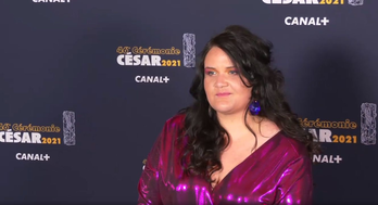 Margaux Lorier produktore baionarra, Cesar saria eskuratu eta gero. (ACADÉMIE DES CÉSAR)