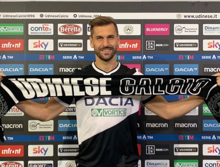 Fernando Llorente fichó por el Udinese en el mercado invernal. (@llorentefer9)