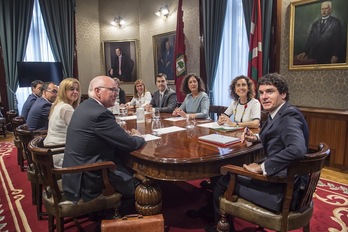 Rementeria cuando constituyó el Gobierno foral ahora remodelado, fue el 2 de julio de 2019. (Marisol RAMIREZ/FOKU)