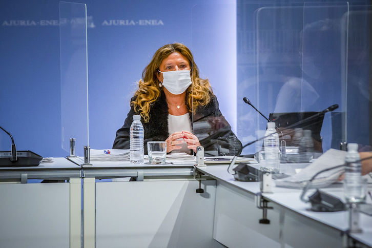 La consejera de Salud de Lakua, Gotzone Sagardui. (Jaizki FONTANEDA/FOKU)