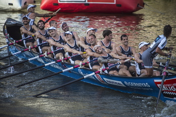 Urdaibai izango da Bilboko test estropadan parte hartuko duen ontzietako bat (Aritz LOIOLA / FOKU)