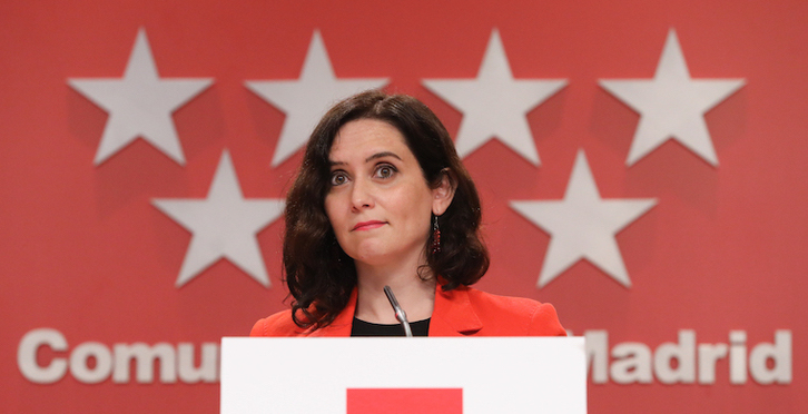 La presidenta de Madrid y aspirante a la reelección. (M. FERNÁNDEZ-POOL-Europa Press)